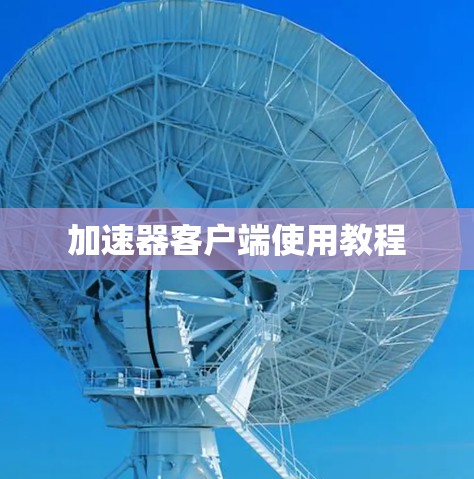 加速器客户端使用教程