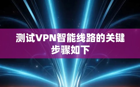 测试VPN智能线路的关键步骤如下 测试VPN智能线路的关键步骤如下