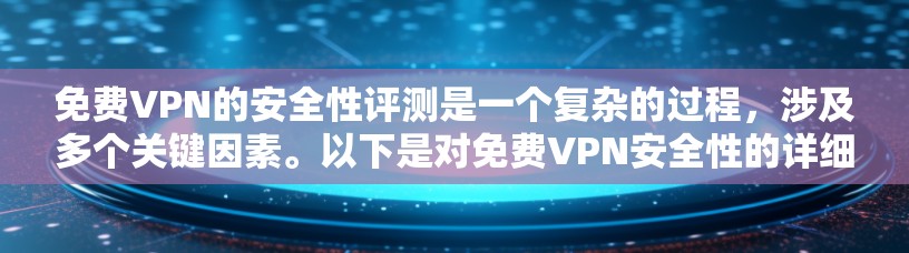 免费VPN的安全性评测是一个复杂的过程，涉及多个关键因素。以下是对免费VPN安全性的详细评估和总结
