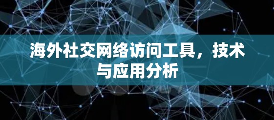 海外社交网络访问工具,技术与应用分析 海外社交网络访问工具,技术与应用分析