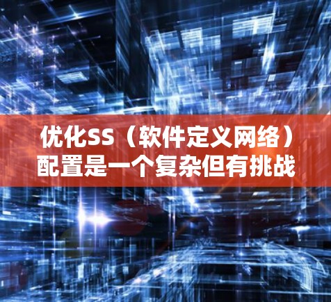 优化SS(软件定义网络)配置是一个复杂但有挑战性的任务,涉及多个方面的考虑。以下是一个有条理的优化方案,帮助您有效地提升SS网络的性能和稳定性