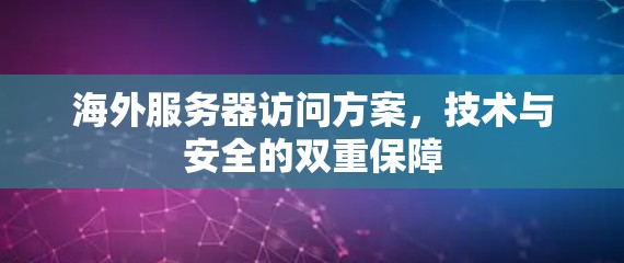 海外服务器访问方案,技术与安全的双重保障