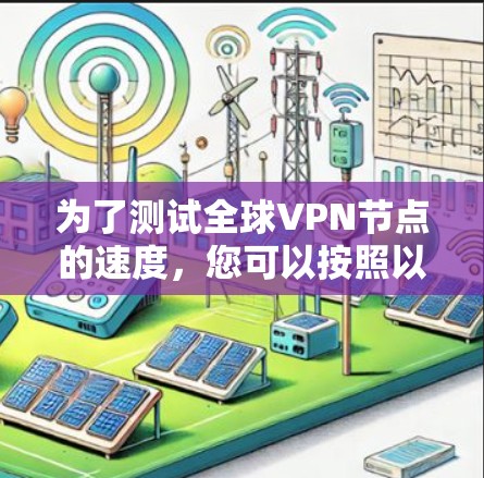 为了测试全球VPN节点的速度,您可以按照以下步骤进行