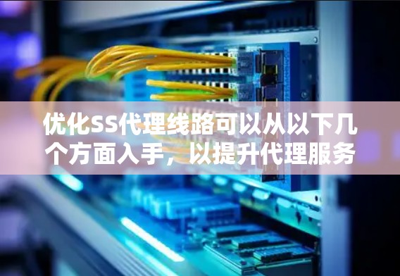优化SS代理线路可以从以下几个方面入手，以提升代理服务的稳定性、速度和安全性
