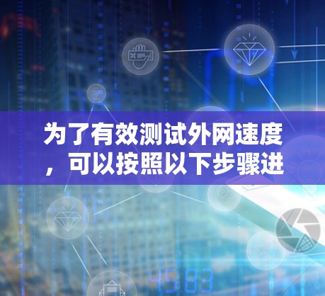 为了有效测试外网速度,可以按照以下步骤进行